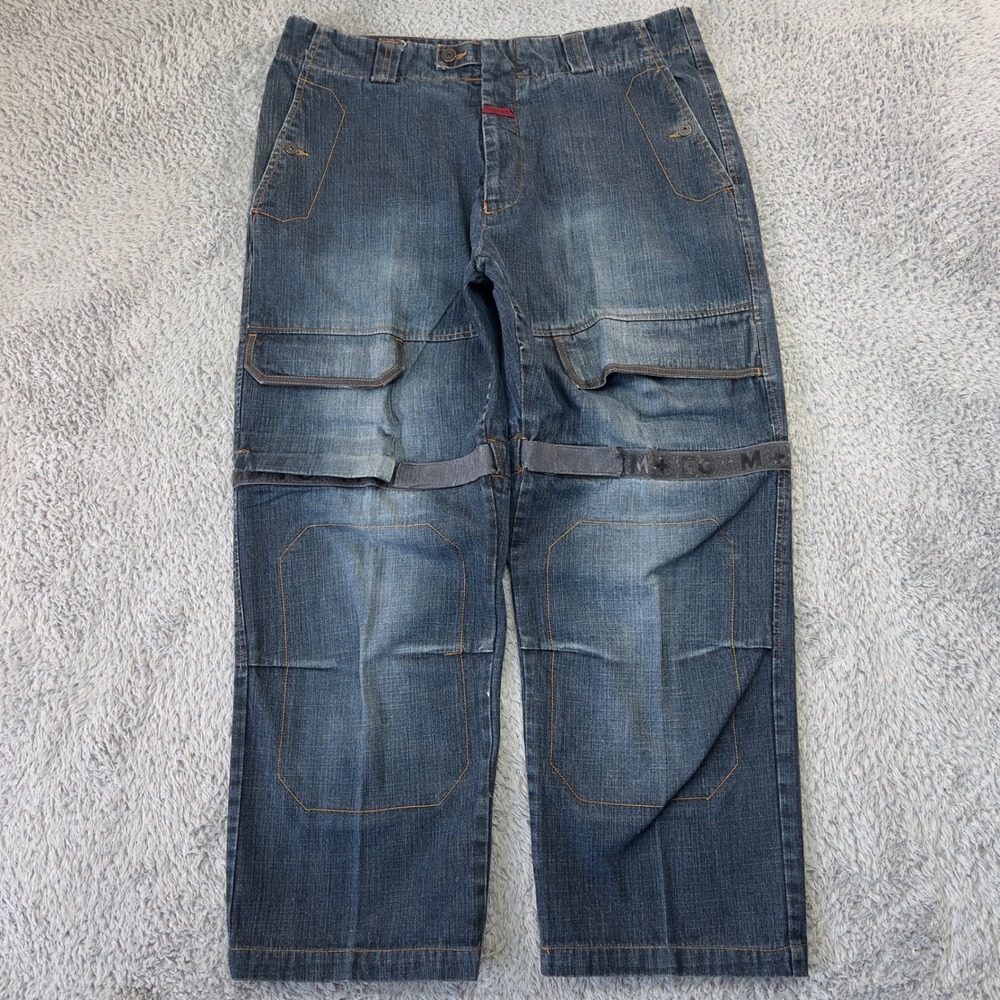 Vintage Marithe Francois Girbaud Baggy Shuttle Tape Jeans Men 36x29 Y2K Wide Leg
